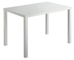Hygena Lyssa 4 Seater Dining Table - White Gloss